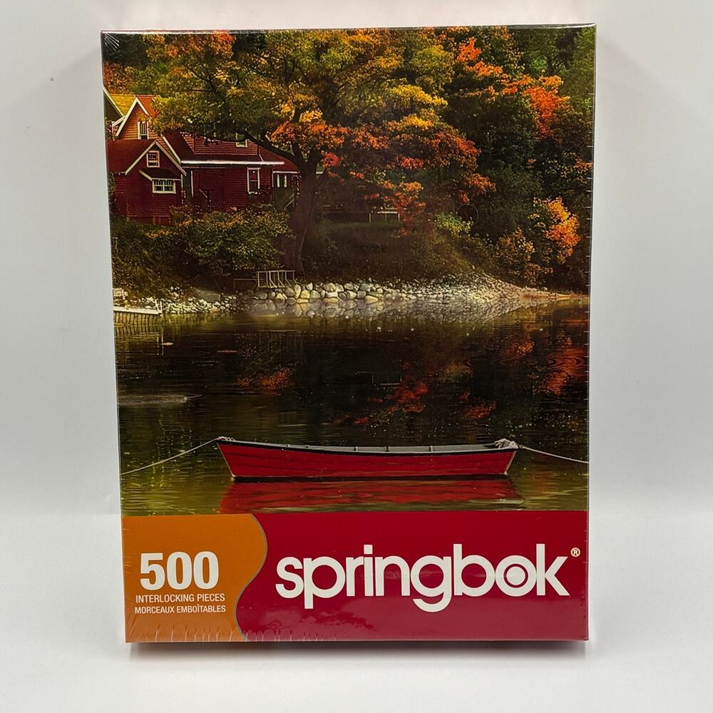 New Springbok Autumn Cove Jigsaw Puzzle 500 Pc. Sealed